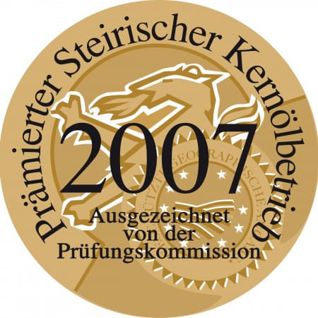 Prämierter Steirischer Kernölbetrieb 2007