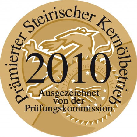 Prämierter Steirischer Kernölbetrieb 2010